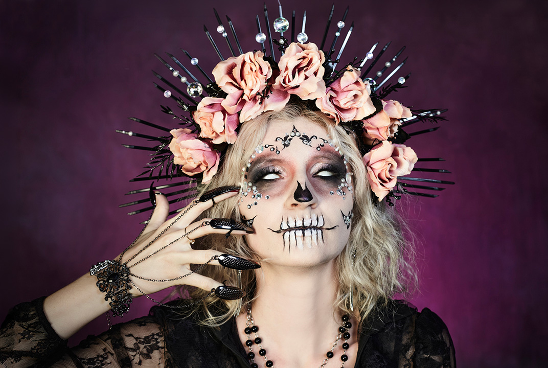 Halloweenowa sesja portretowa w studio BIELEC ART w Krakowie